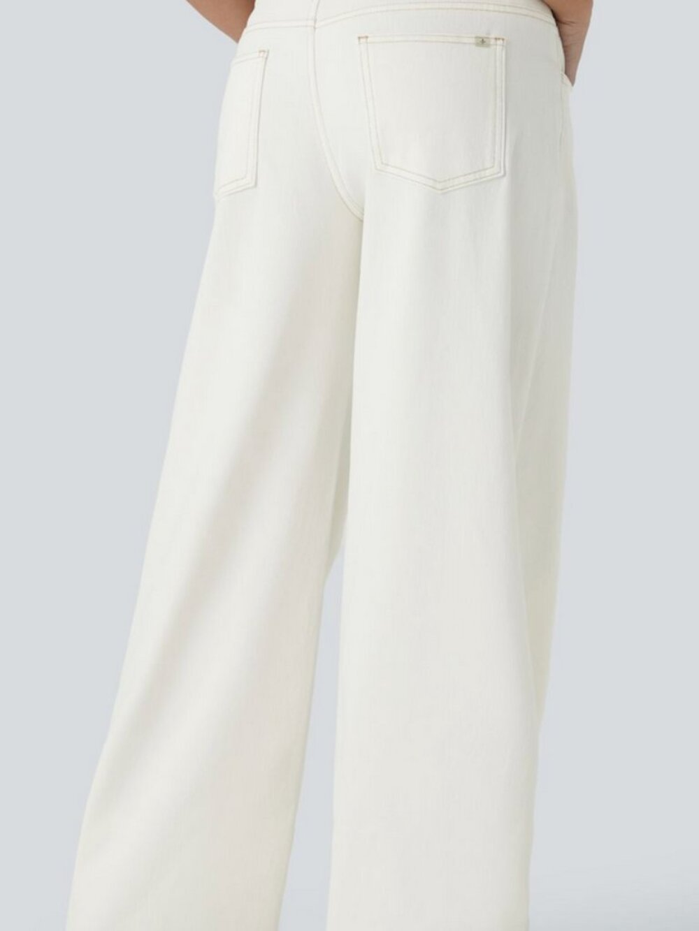 Halara Flex™ Asymmetric Low Rise Zipper Pockets Baggy Wide Leg Washed Casual J - Picture 2 of 14